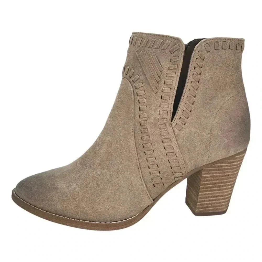 Zigi Soho Halyn Taupe Womens Ankle Boots Size 10M - Picture 3 of 13